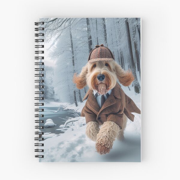 Item preview, Sherlock Spinone in the Snow by heidiannemorris by heidiannemorris ©️  designed and sold by FOLK ART FUSION.