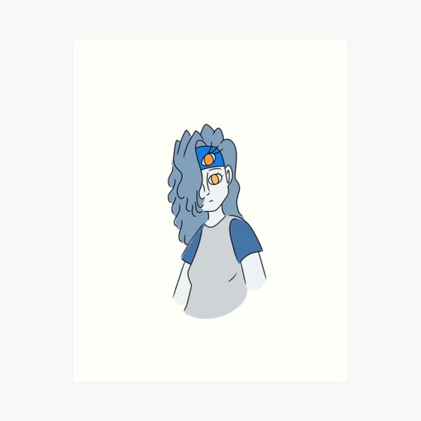 Item preview, Woman with Bandanna that has eyes designed and sold by selkaycik.