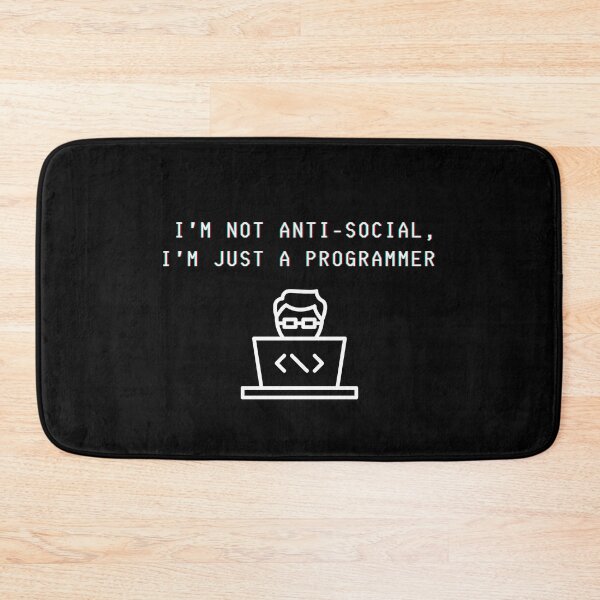 Item preview, I'm not anti-social, I'm just a programmer designed and sold by Kubala.