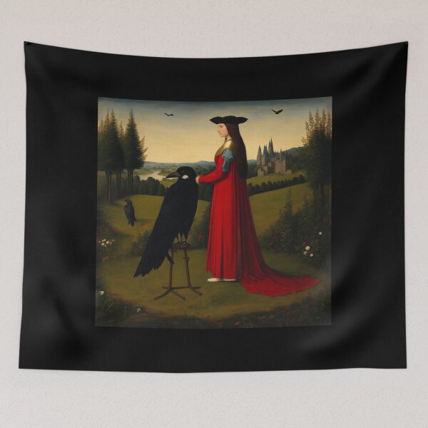 Item preview, Elegant gorgeous Raven woman designed and sold by Fantasymachine.
