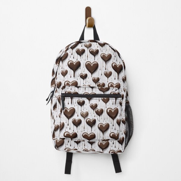 Item preview, Chocolate Hearts liquid, seamless pattern designed and sold by DimyStickers.