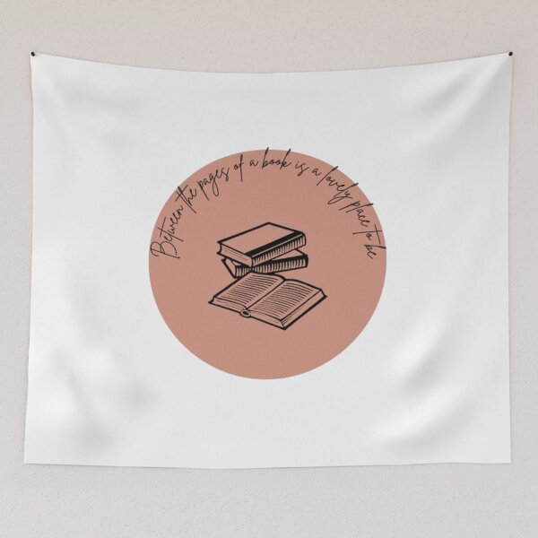 Item preview, Literary Haven: 'Between the Pages' Quote with Lovely Book Illustration PT.1 designed and sold by susannapujolcli.