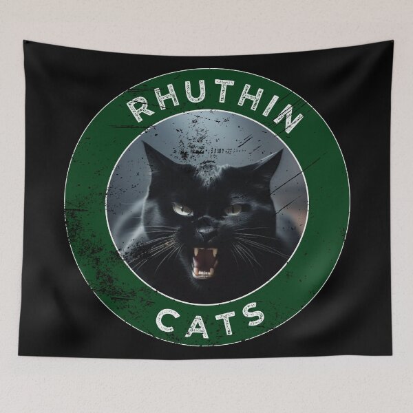 Item preview, RHUTHIN CATS RHUTHUN WALES CYMRU DISTRESSED LOOK designed and sold by Marni Scofidio Desi9ns.