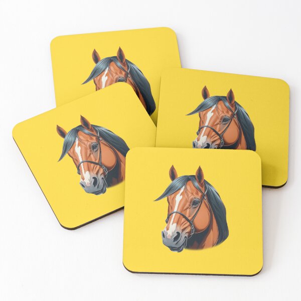Item preview, Head of a bay horse designed and sold by HarridanCreates.