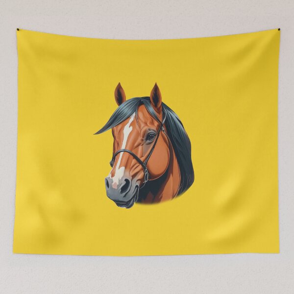 Item preview, Head of a bay horse designed and sold by HarridanCreates.