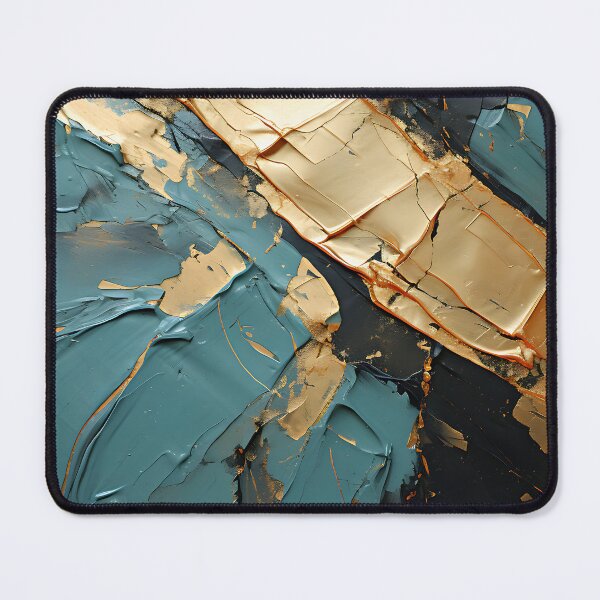 Item preview, Gold and Chaos: An Abstract Exploration of Color and Texture designed and sold by ArteeInnovation.