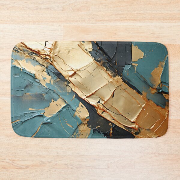 Item preview, Gold and Chaos: An Abstract Exploration of Color and Texture designed and sold by ArteeInnovation.