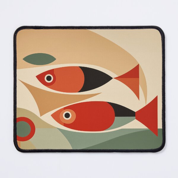 Item preview, Minimalist Twin Fish Art designed and sold by unimuse.