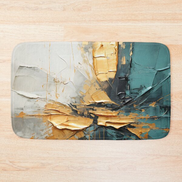 Item preview, Gold and Chaos: An Abstract Exploration of Color and Texture designed and sold by ArteeInnovation.