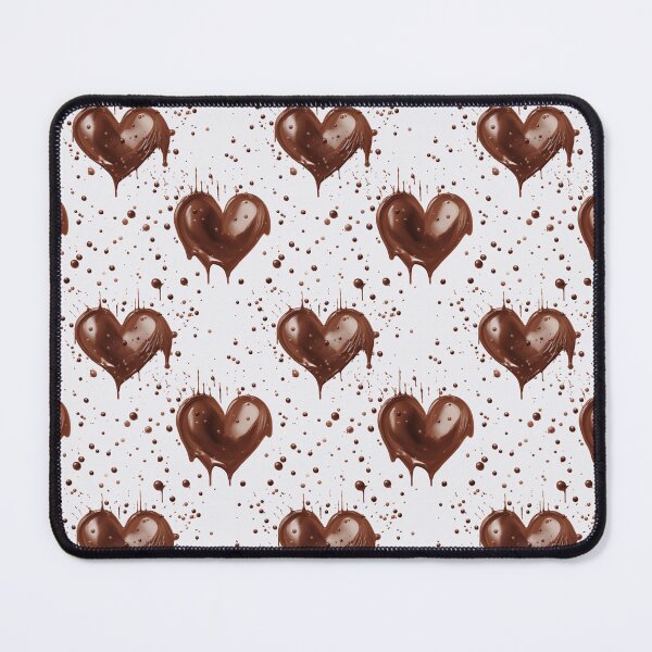 Item preview, Chocolate Hearts liquid, seamless pattern designed and sold by DimyStickers.