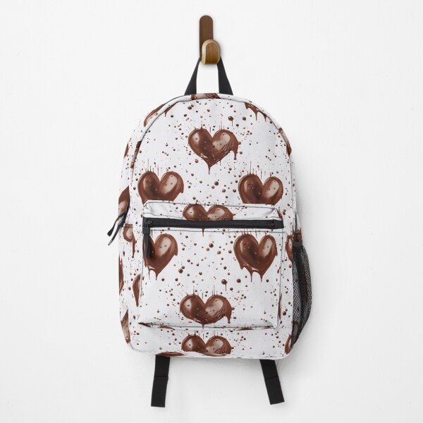 Item preview, Chocolate Hearts liquid, seamless pattern designed and sold by DimyStickers.
