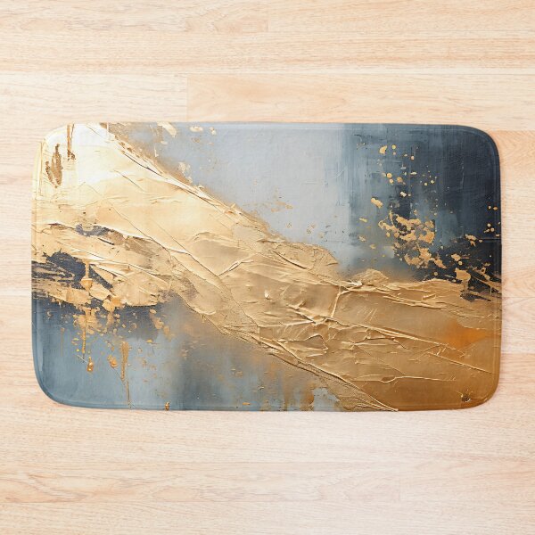 Item preview, Abstract paintings gold texture murals wood wall art designed and sold by ArteeInnovation.