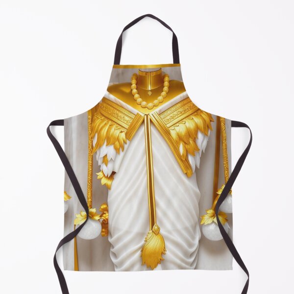 Item preview, Gold, white Maori cloak, poi: Tradition meets modern elegance. designed and sold by WHITI_MANAWA.