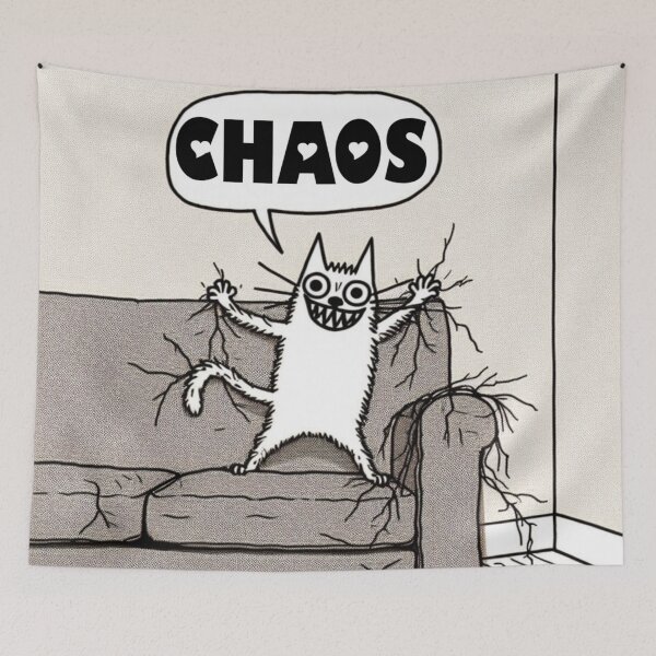 Item preview, Chaos Cat designed and sold by SneakkiArt.