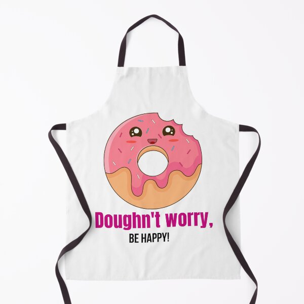 Item preview, Doughn't Worry, Be Happy: Doughnut Food Pun With Pink Donut and Sprinkles for a Doughnut Lover designed and sold by mimiscreativity.