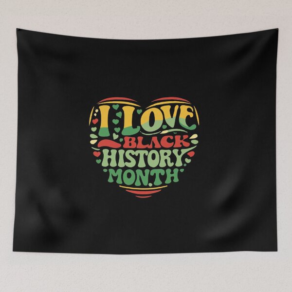 Item preview, I Love Black History Month v2 designed and sold by Itsheartshop.