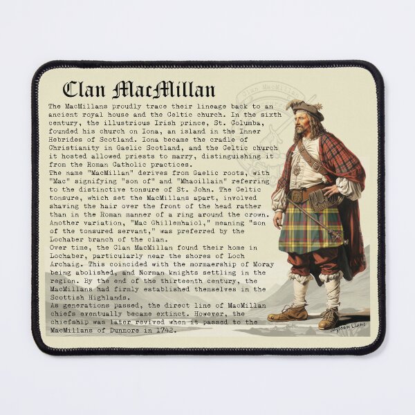 Artikelvorschau, Geschichte des schottischen MacMillan-Clans entworfen und verkauft von BagTown Clans.