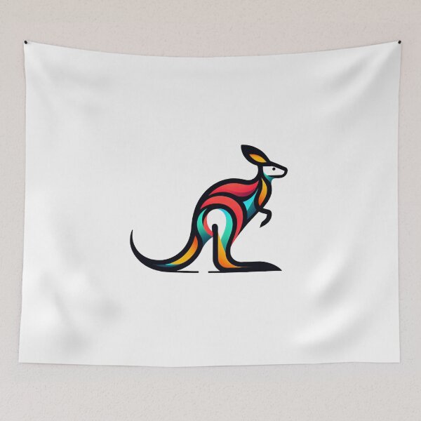 Item preview, Graceful Kangaroo Silhouette designed and sold by Mechanical-Artt.