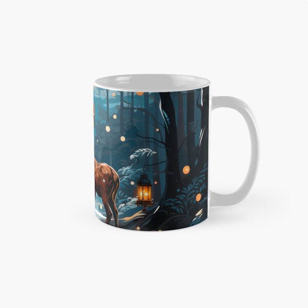 Item preview, Stag In The Lantern Forest designed and sold by FoxTreeDesign.