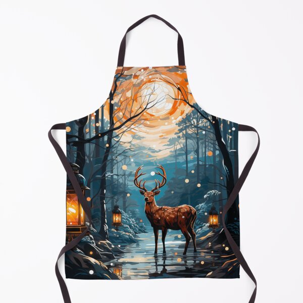 Item preview, Stag In The Lantern Forest designed and sold by FoxTreeDesign.