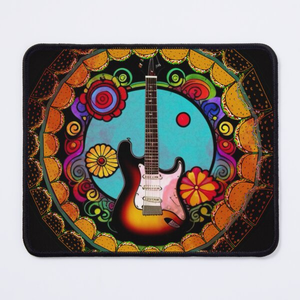 Item preview, Trippy guitar and tacos designed and sold by Artisticanomaly.