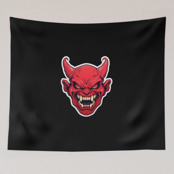 Item preview, Devil Face project. designed and sold by MillennialsArt.