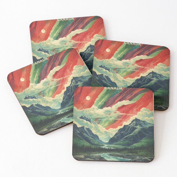 Item preview, Yukon Starry Night Canada Vintage Poster Tourism  designed and sold by TravelersGems.