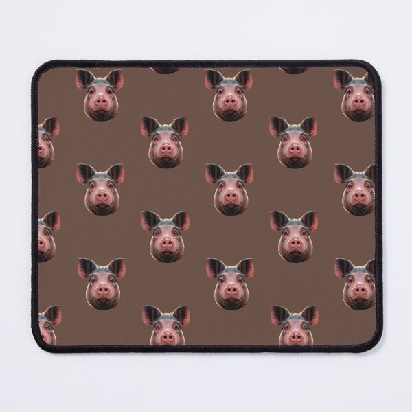 Item preview, The head of a pink dirty pig designed and sold by HarridanCreates.