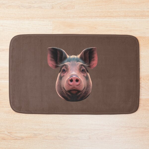 Item preview, The head of a pink dirty pig designed and sold by HarridanCreates.