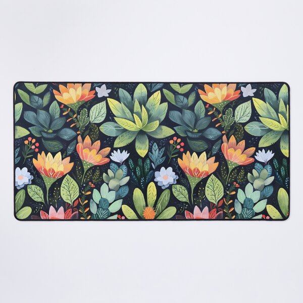 Aperçu de l'œuvre Plantes succulentes à la gouache créée et vendue par EclipseArtisan.