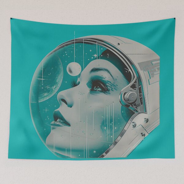 Item preview, Cosmic Elegance: A Retrofuturist Reverie designed and sold by AI-Only Creations.
