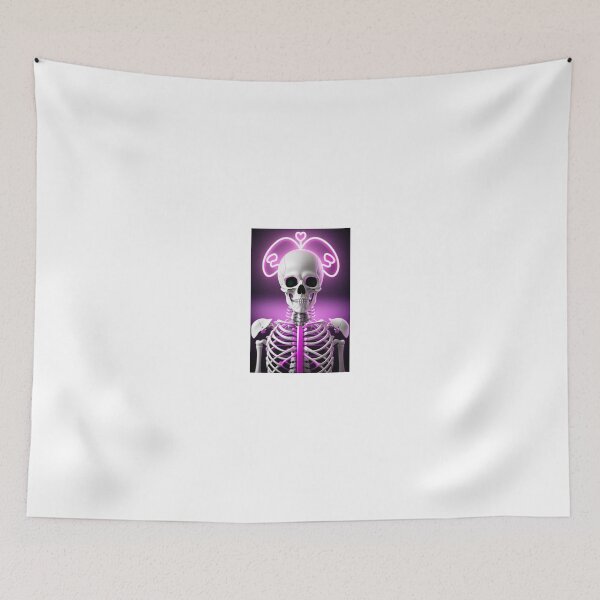 Item preview, Pink neon skeleton designed and sold by Wxjtecki.