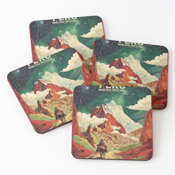 Item preview, Machu Picchu Starry Night Peru Vintage Poster Tourism  designed and sold by TravelersGems.