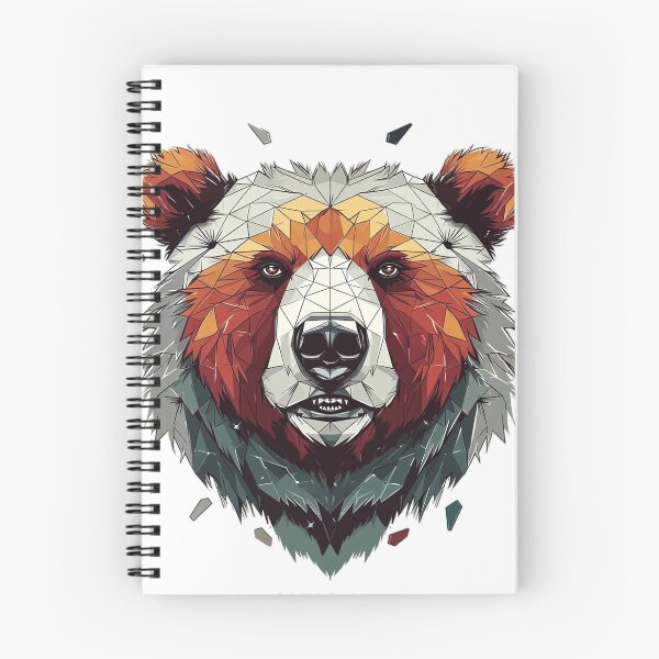 Item preview, Stone Guardian: arte caprichoso de la cabeza de oso designed and sold by geodedebit.