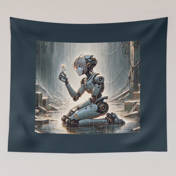 Item preview, Serene Automaton - Rainy Ruins Encounter, Anime Vision, Japanese Animation designed and sold by 72artteam.