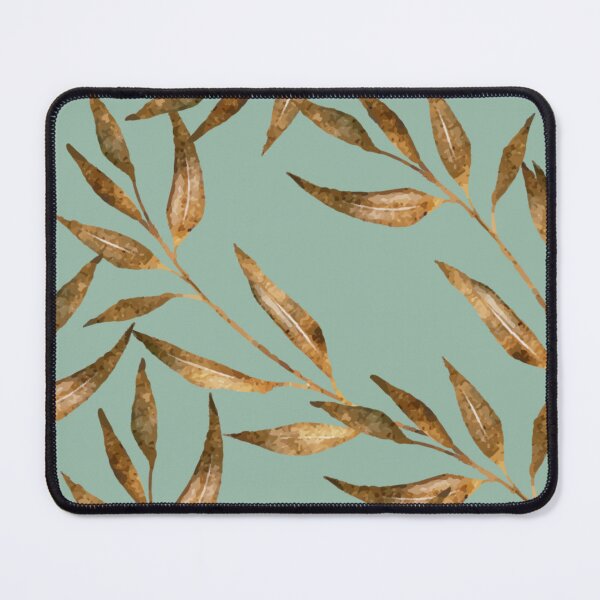 Item preview, Golden leaves + Mint green background designed and sold by Asmaa Abdul-Azim.