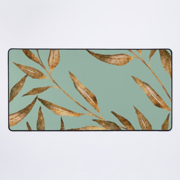 Item preview, Golden leaves + Mint green background designed and sold by Asmaa Abdul-Azim.