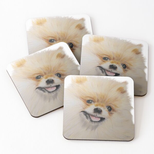 Item preview, Puppy pomeranian, small spitz, drawn by Anna Pękalska-Bazan. designed and sold by BazankiArt.