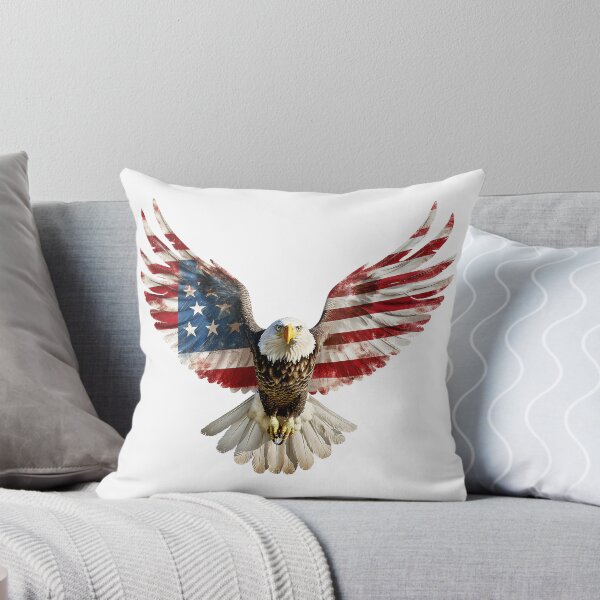Item preview, American Bald Eagle with Patriotic Wings designed and sold by Devilscrib Design.