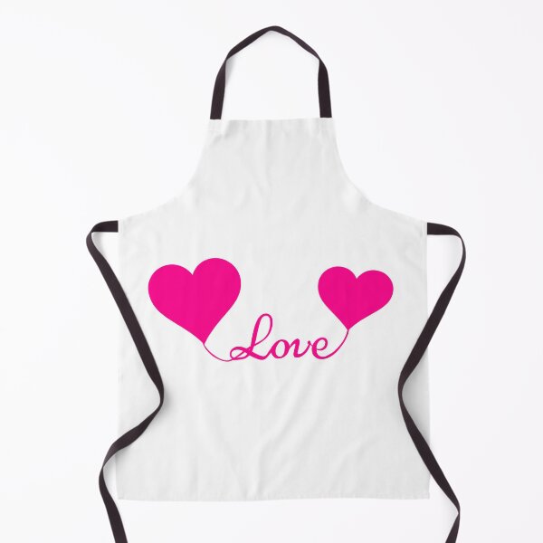 Item preview, Love Connecting Two Hearts - Bright Hot Pink designed and sold by ThatIsSomething.