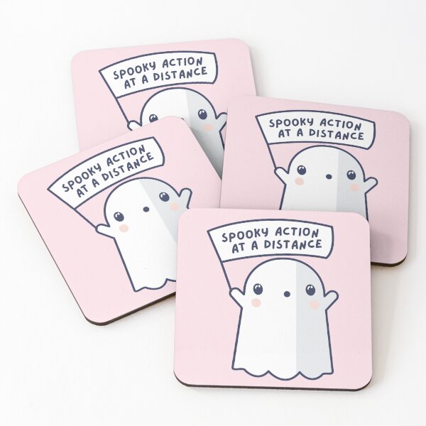 Item preview, Spooky Action at a Distance - Einstein Quote - Ghost designed and sold by UnwindMoon.