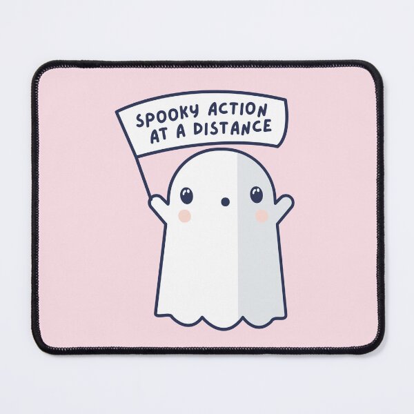 Item preview, Spooky Action at a Distance - Einstein Quote - Ghost designed and sold by UnwindMoon.