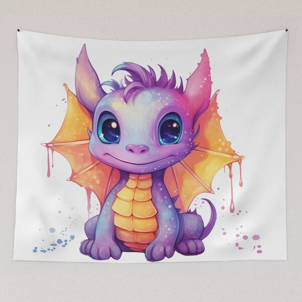 Item preview, Lindo dragón bebé morado designed and sold by COMPKSHOP.