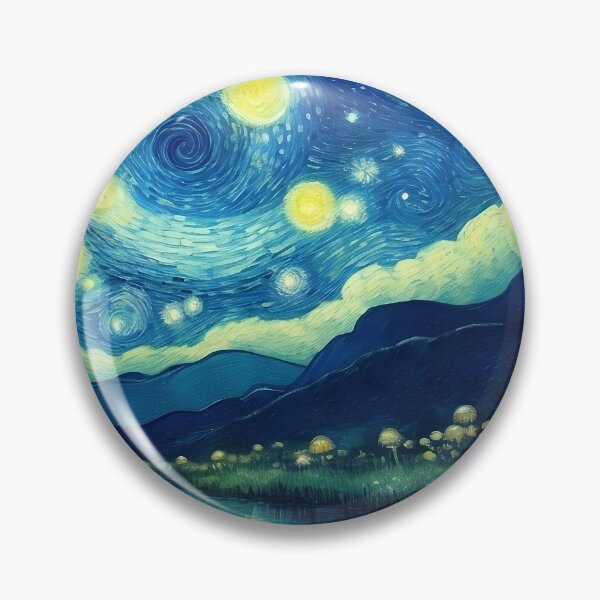 Item preview, Blue Starry Night - Magic Mushroom Forest #31 designed and sold by Scarlet Swan.