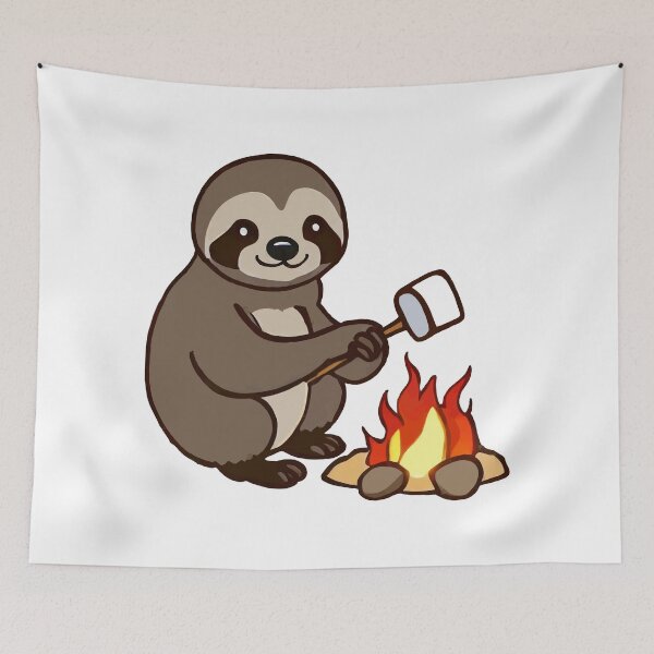 Item preview, Roasting Marshmallows By The Campfire designed and sold by Angry Swan Designs.