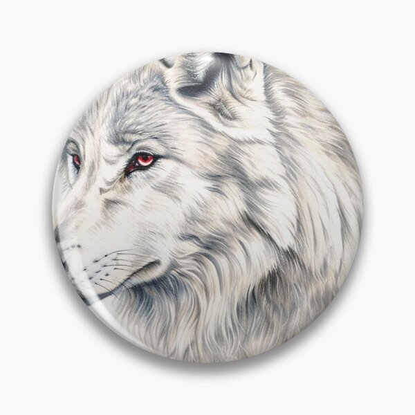 Item preview, Winter's Ghost: Albino Wolf Watercolour Art designed and sold by geodedebit.