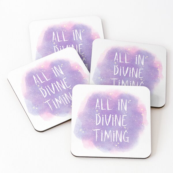 Item preview, All in Divine Timing, Ethereal Gradient Watercolor Art designed and sold by iammanifesting.