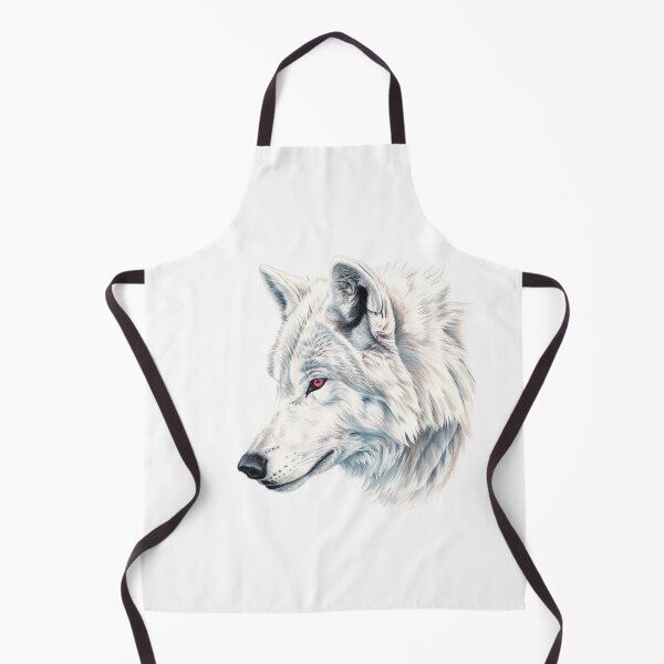 Item preview, Winter's Ghost: Albino Wolf Watercolour Art designed and sold by geodedebit.