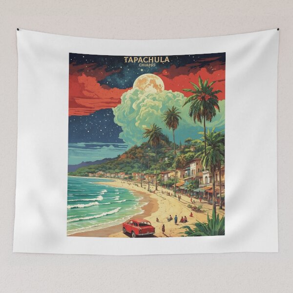 Artikelvorschau, Tapachula Chiapas Sternennacht Mexiko Vintage Poster entworfen und verkauft von TravelersGems.