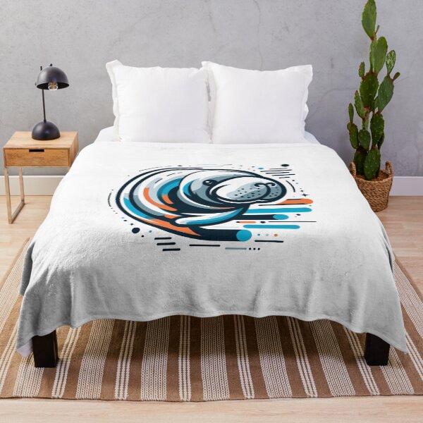 Item preview, Serenity of the Sea: Minimalist Manatee designed and sold by Mechanical-Artt.